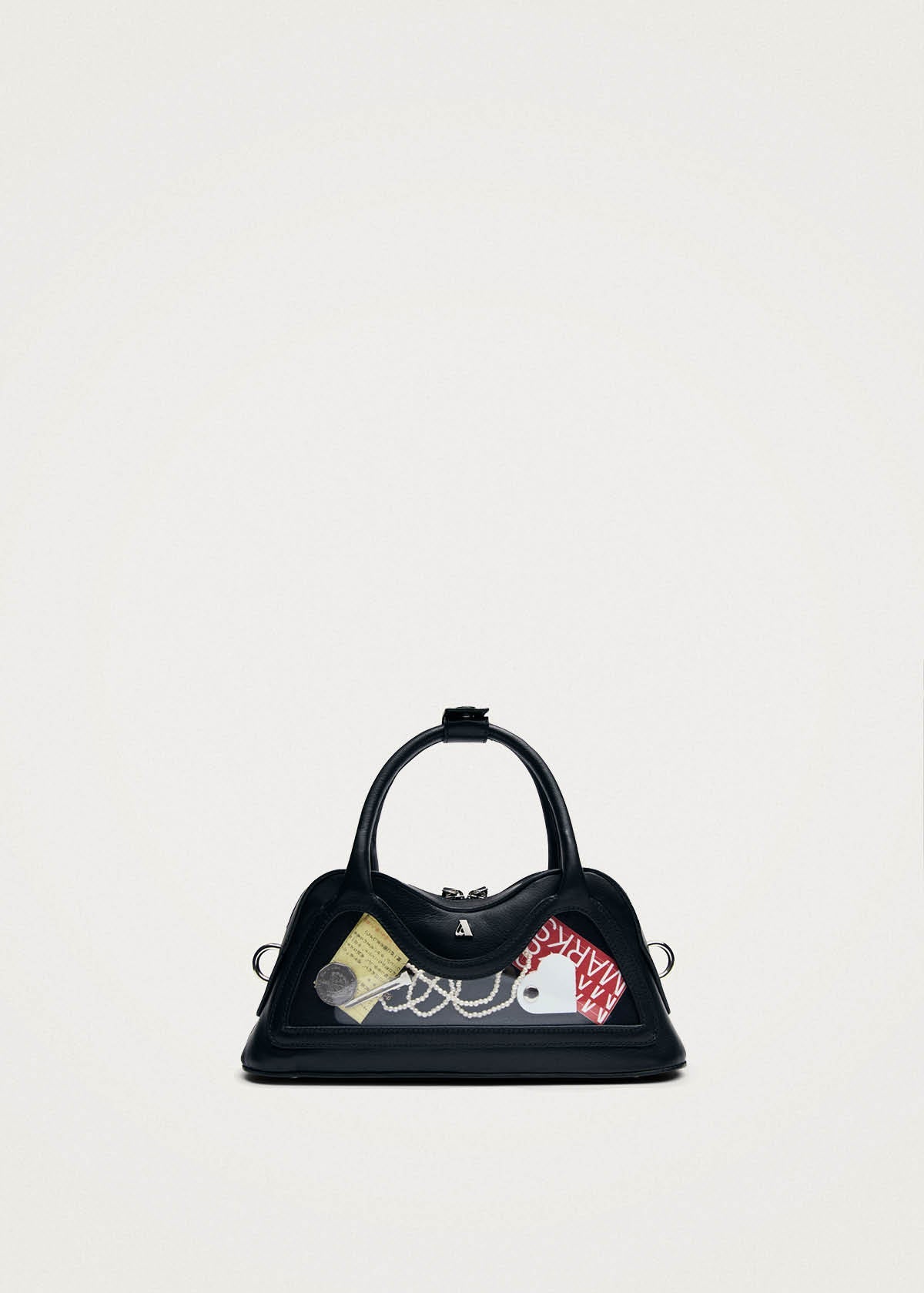 Hilma Mini Vinyl Black Leather Bag