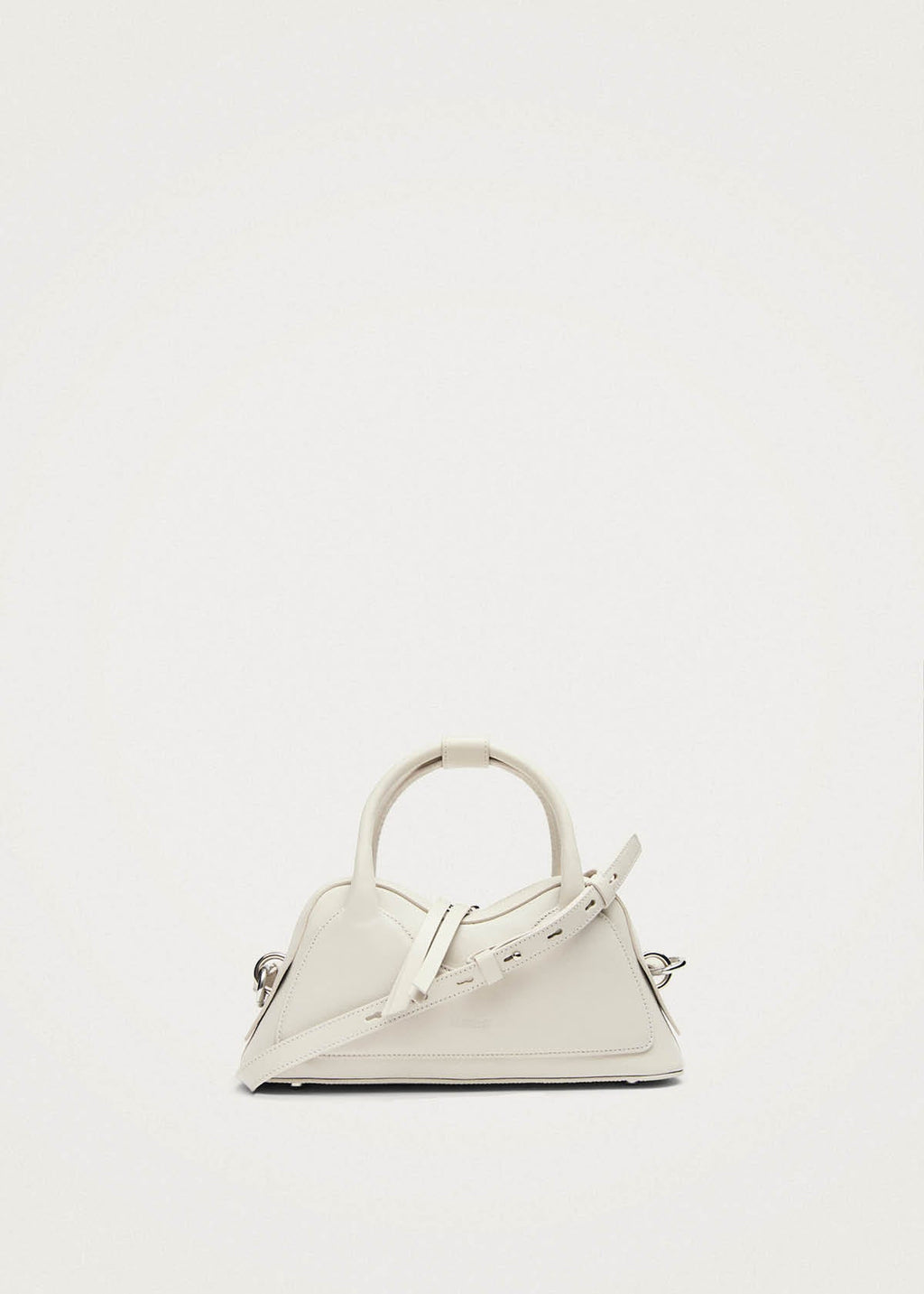 Hilma Mini Vinyl White Leather Bag