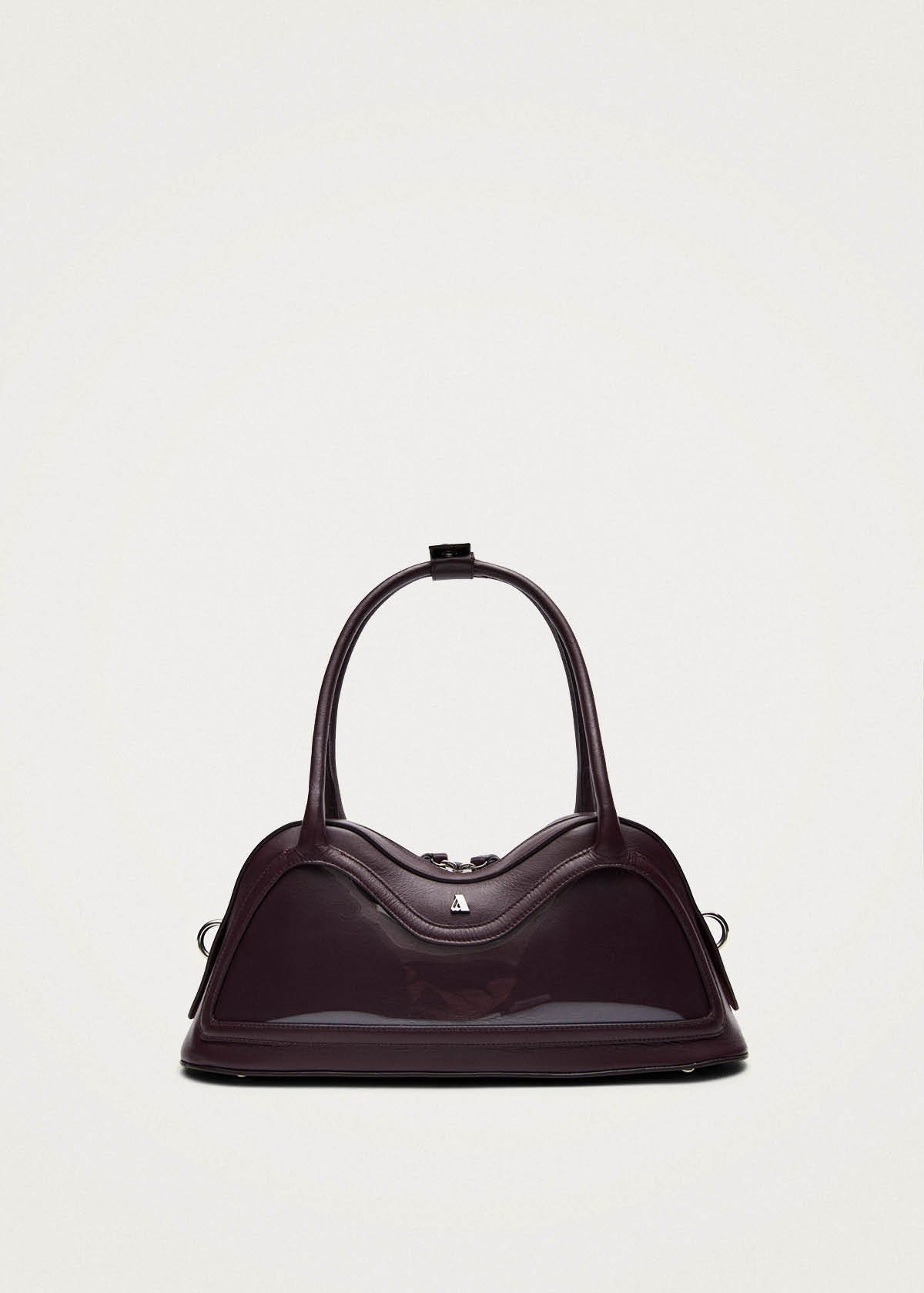 Hilma Vinyl Burgundy Leather Bag