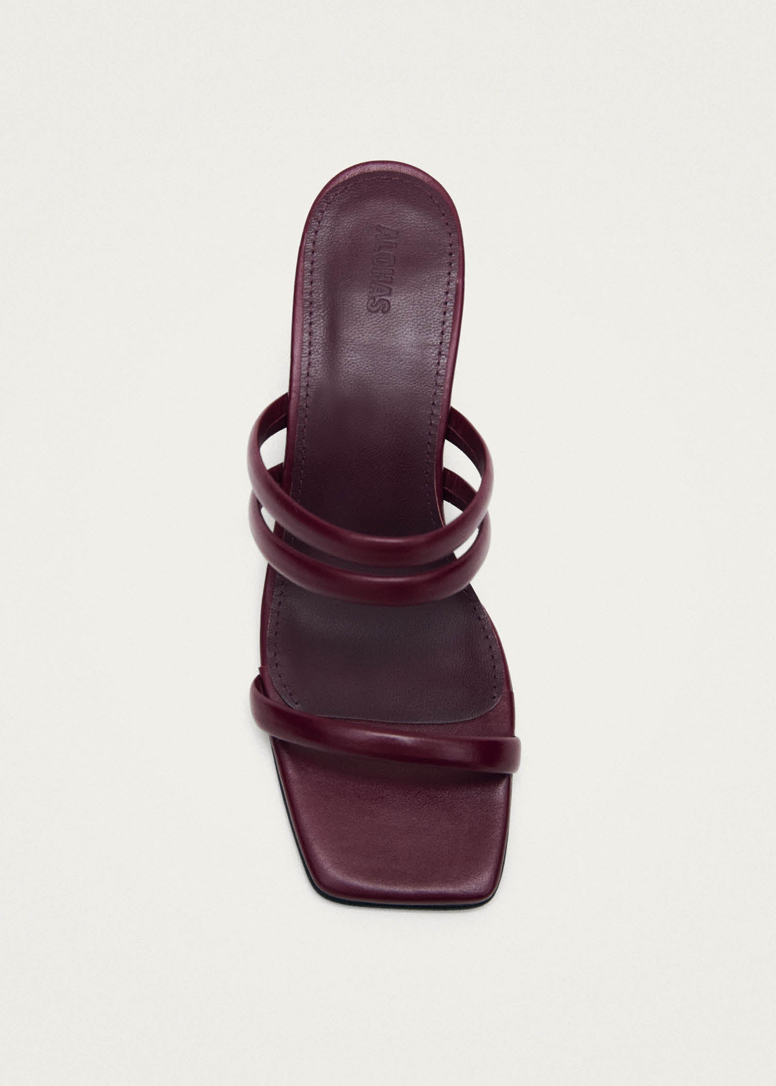 Indiana Bare Burgundy Leather Sandals