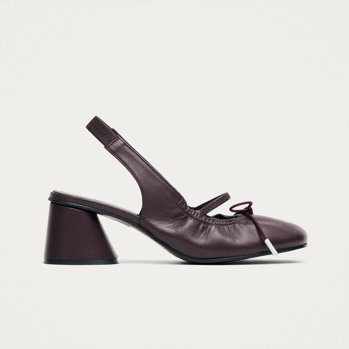 Marly Burgundy Leather Pumps