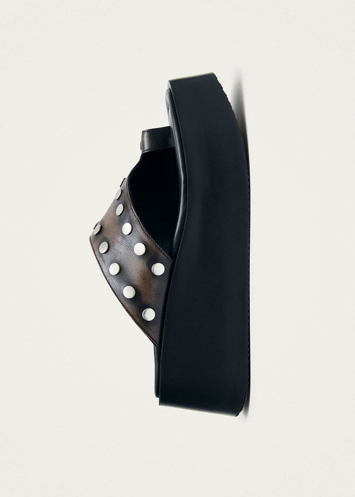 Nova Studs Vintage Effect Brown Leather Sandals