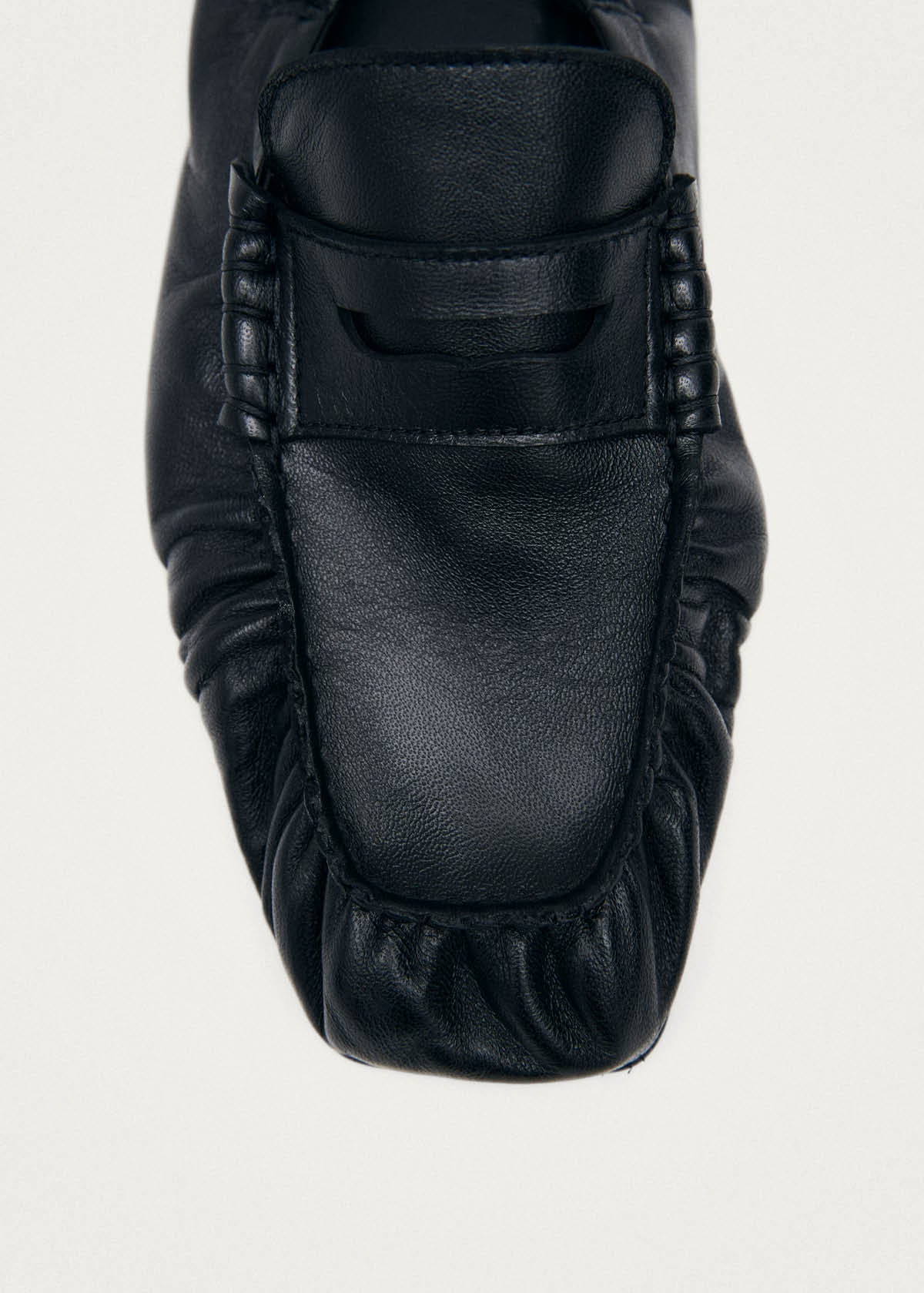 Sage Black Leather Loafers