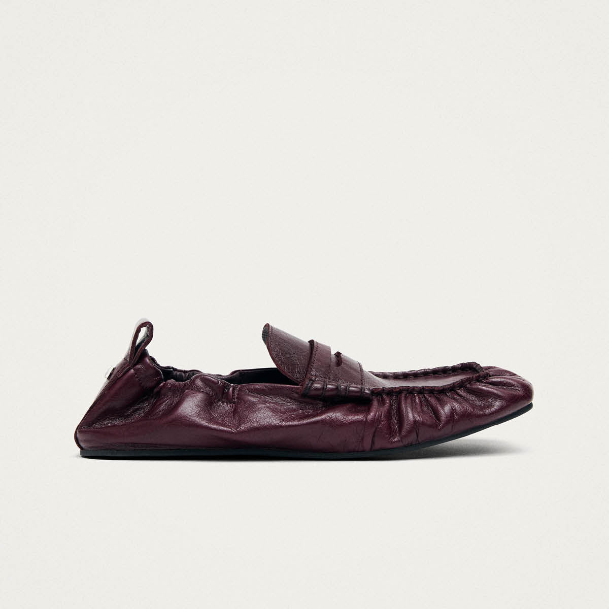 Sage Burgundy Leather Loafers