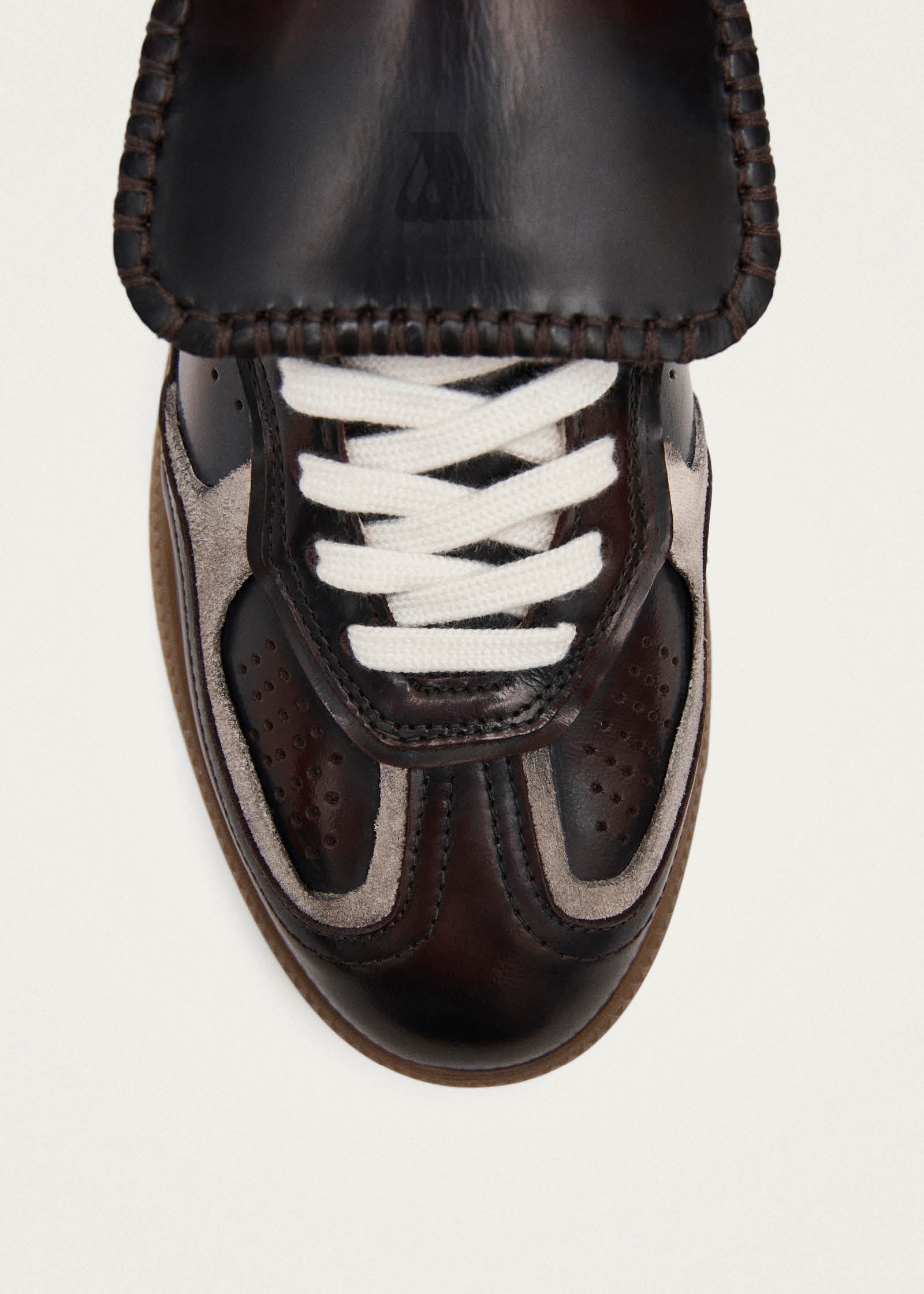 Tb.490 Club Brushed Dark Chocolate Leather Sneakers